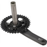 Система SHIMANO DEORE, M6000-2, 170 мм, интегрированный вал, 10 скоростей, 36/26T без каретки CL+3 мм, черный EFCM6000BCX66X